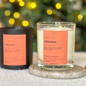 Christmas gift Gingerbread scented candle Secret Santa gift Gift for girlfriend Gift idea for her Candle Soy wax Candle in a glass