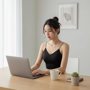 Padded Crop Tank Top Women, Seamless Cotton Bralette Top, Sleeveless Summer Cami, Soft Stretch Bustier, Minimalist Basic Top