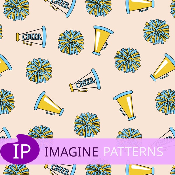 Cheerleading Print Fabric - Etsy
