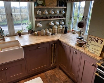 Handmade Bespoke Reclaimed Scaffold Board Worktop