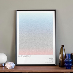 Dr. Strangelove Screenplay Poster | Stanley Kubrick Film Print