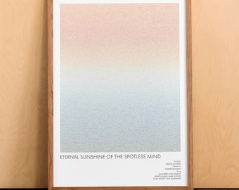 Eternal Sunshine of the Spotless Mind Script Poster | Surreal Romance Film Wall Art