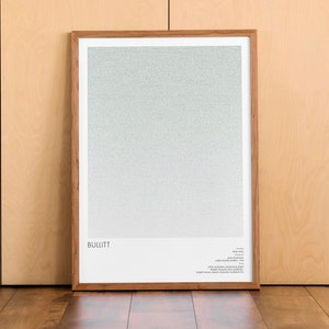 Bullitt Screenplay Poster | Alternative Minimalist Movie Print