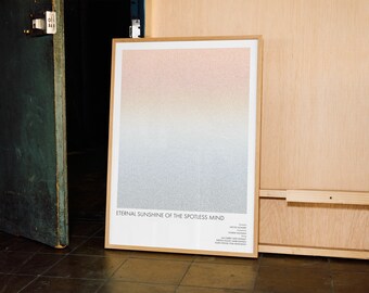 Eternal Sunshine of the Spotless Mind Script Poster | Surreal Romance Film Wall Art - Minimalist -