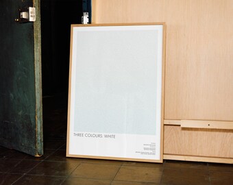 Three Colours: White Screenplay Poster | Minimalist Kieślowski Print