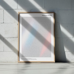 American Psycho Script Poster | Typographic Retro Wall Art