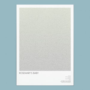 Rosemary&#39;s Baby Movie Poster | Screenplay Art Print | Typographic Minimalist Wall Decor
