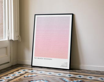 The Greatest Showman Script Poster | Iconic Musical Drama Movie Wall Art for Home Decor