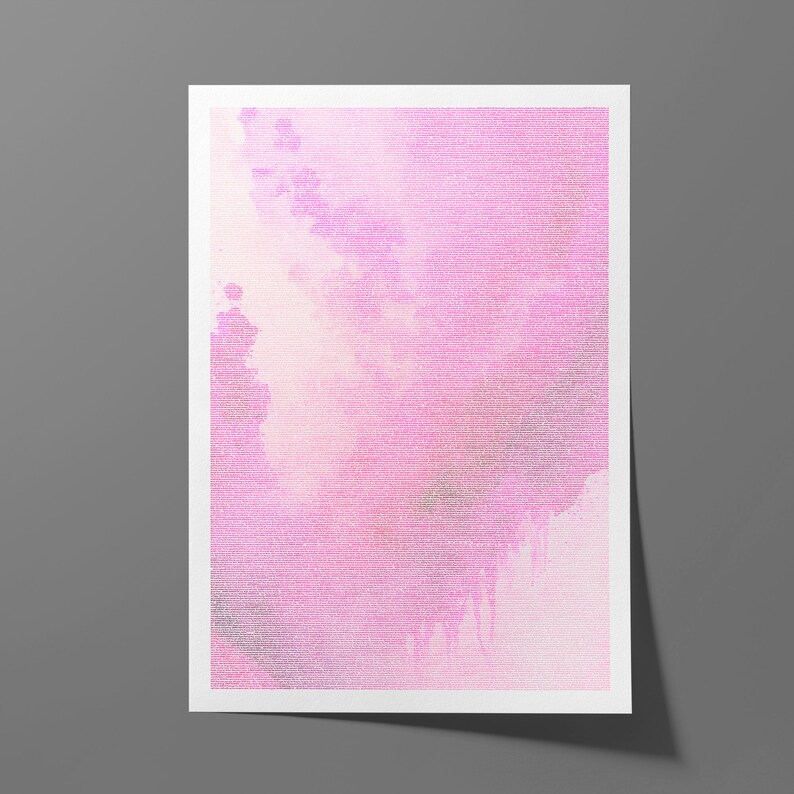 Barbie Screenplay Movie Poster Typographic Abstract Design Midcentury