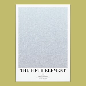 The Fifth Element Screenplay Art Print: Minimalist Movie Poster