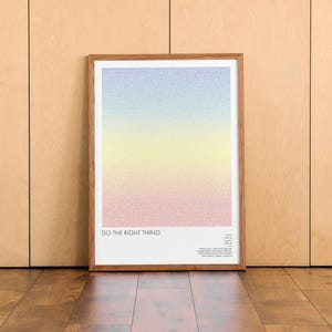Do the Right Thing Script Poster | Bold Graphic Film Wall Art