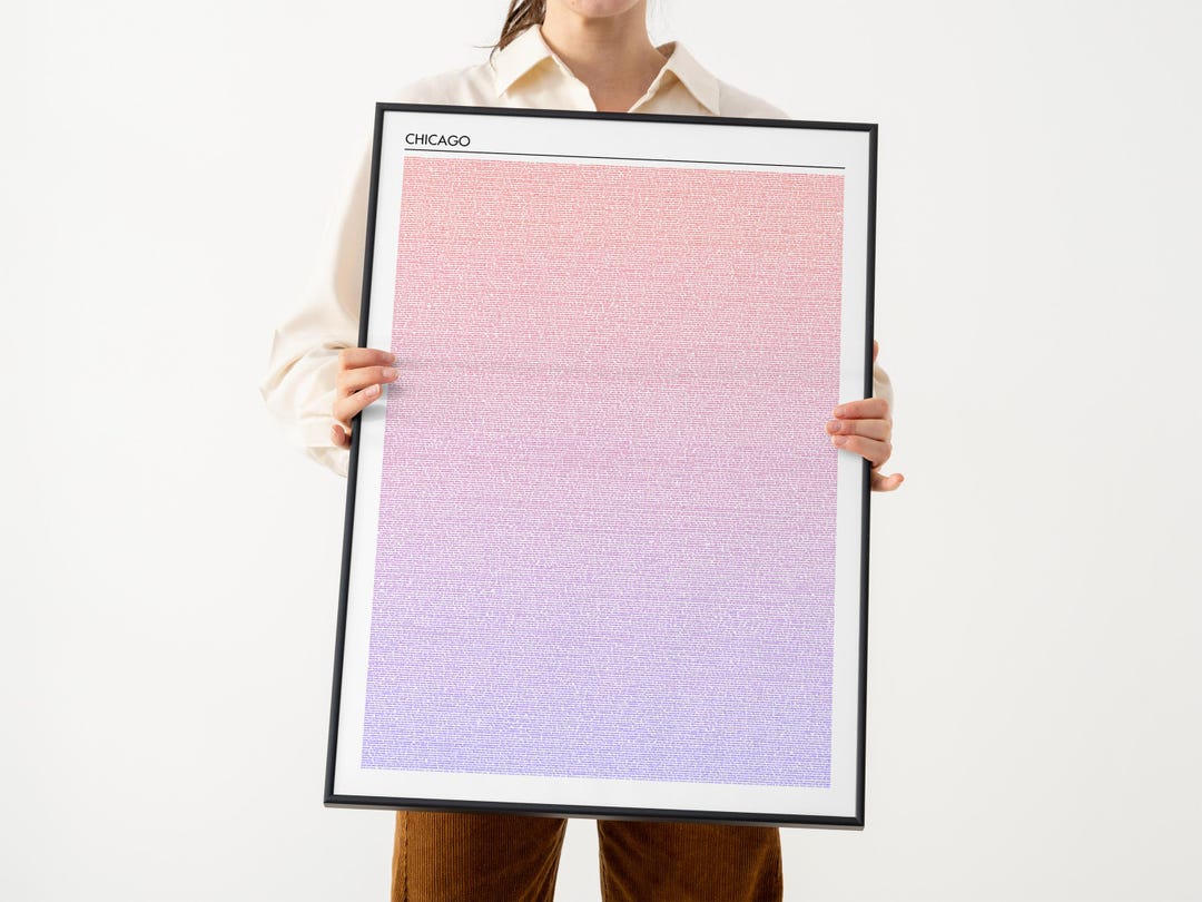 Chicago Script Poster | Musical Drama Screenplay Art Print - Simple ...