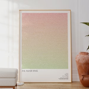 The Fisher King Screenplay Poster | Robin Williams & Jeff Bridges Film Print