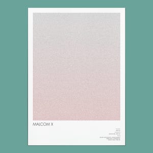 Malcolm X Script Poster | Spike Lee Historical Drama Film Wall Art