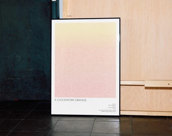 A Clockwork Orange Script Poster | Retro Minimalist Film Print - Minimalist -