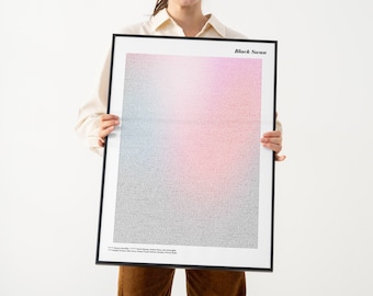 Black Swan Screenplay Poster | Alternative Minimalist Movie Print - Contemporary -