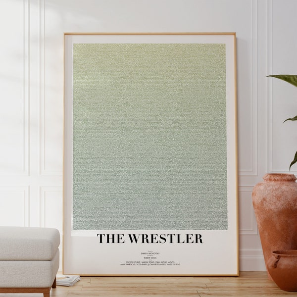 The Wrestler Script Print | Complete Movie Screenplay | Fade Out Prints | Alternative Film Poster