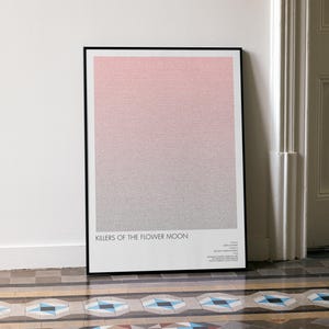 Killers of the Flower Moon Screenplay Poster: Gradient Typographic Art Print