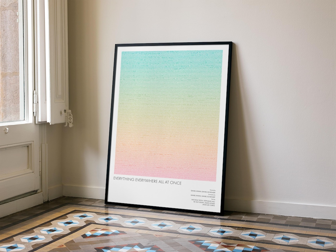 Everything Everywhere All at Once Screenplay Art Print: Color Gradient ...