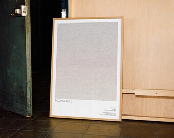 Raging Bull Movie Script Poster: Full Screenplay Wall Art Print