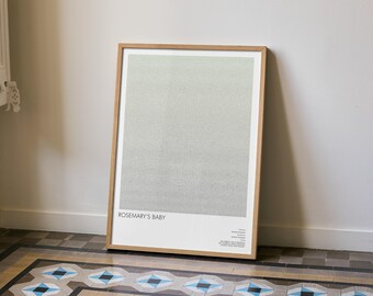 Rosemary’s Baby Script Poster | Horror Classic Screenplay Art Print