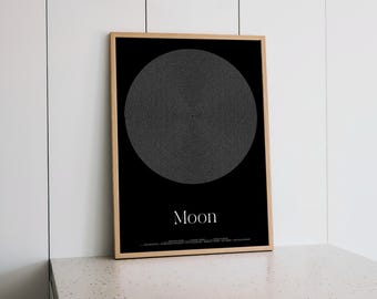 Moon Screenplay Movie Poster | Sci-fi Art Print