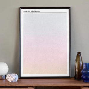 The Royal Tenenbaums Screenplay Wall Print | Colourful Film Typography for Living Room