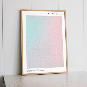 John Wick: Kapitel 4 Drehbuch Poster - Minimalistischer Film Kunstdruck