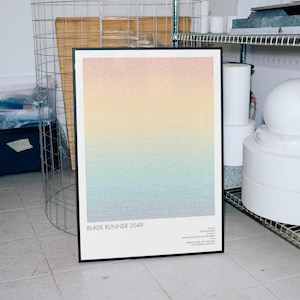 Blade Runner 2049 Script Poster | Minimalist Sci-Fi Film Art Print