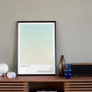 Asteroid City Screenplay Poster | Minimalist Contemporary Film Print