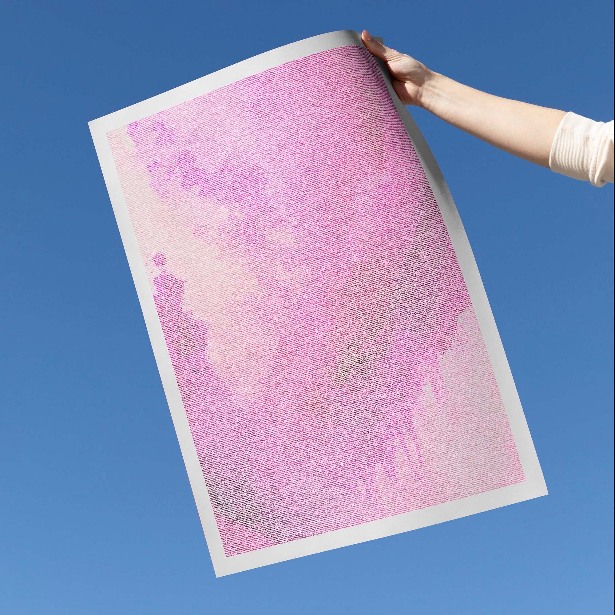 Barbie Screenplay Movie Poster Typographic Abstract Design Midcentury