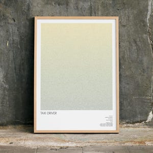Taxi Driver Script Poster | Martin Scorsese Classic Film Wall Art