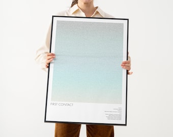 Star Trek: First Contact Script Poster | Sci-Fi Adventure Screenplay Art Print - Minimalist -