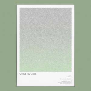Ghostbusters Script Poster | Classic 80s Film Wall Art