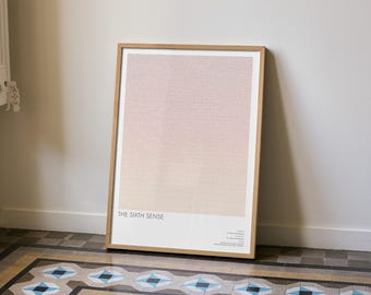 The Sixth Sense Screenplay Poster | Minimalist Film Wall Art