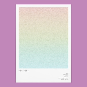 Heathers Movie Screenplay Poster: 80s Film Art Print