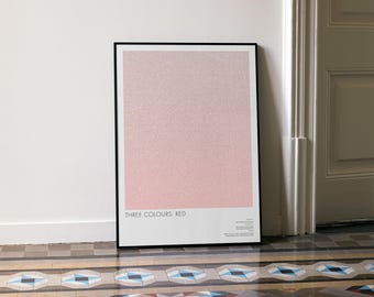 Three Colours: Red Script Poster | Modern World Cinema Wall Art