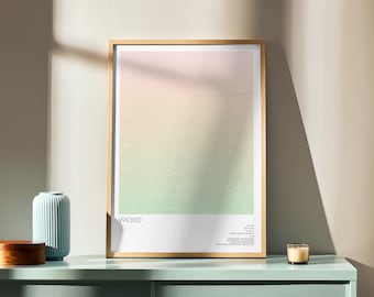 Wicked Script Poster | Jon M. Chu’s Magical Film Adaptation Screenplay Wall Art - Minimalist -