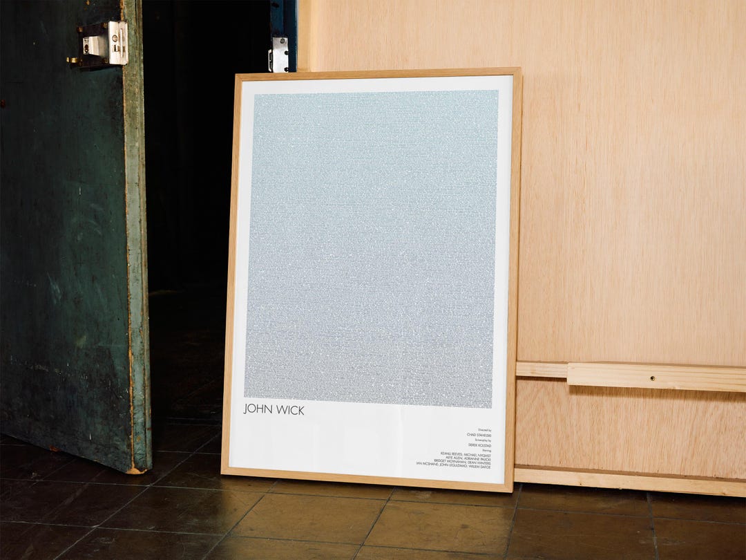 Screenwriting Posters John Wick Script Poster | Action Thriller Screenplay Art Print - Etsy