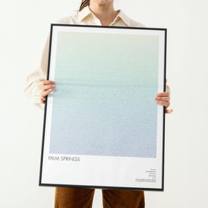 Palm Springs Script Poster | Indie Romantic Comedy Movie Wall Art for Home Decor