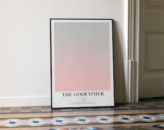 Póster del guion de El Padrino / Impresión de la película de Marlon Brando y Al Pacino