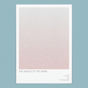 The Silence of the Lambs Screenplay Movie Poster | Typographic Art Print | Minimalist Wall Decor | Alternative Film Poster