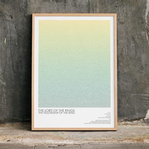 LOTR: The Fellowship of the Ring Script Poster | Fantasy Adventure Screenplay Art Print