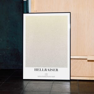 Hellraiser Drehbuch Kunstdruck: Minimalistisches Horrorfilm Poster