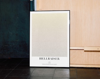 Hellraiser Screenplay Art Print: Minimalist Horror Movie Poster
