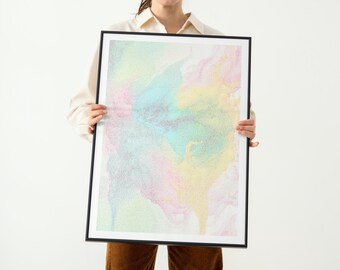 Little Women Screenplay Art Print: Colorful Abstract Movie Poster