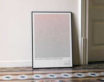 The Rocky Horror Picture Show Script Poster | Cult Film Wall Art