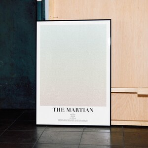 The Martian Script Poster | Ridley Scott Sci-Fi Film Wall Art