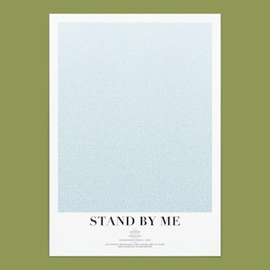 Stand By Me Script Poster | Classic 80s Movie Wall Art for Home Decor