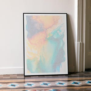 Póster del guion de Eterno resplandor de una mente sin recuerdos: Impresión artística abstracta del guion